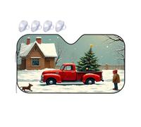Sunshade For Car Windshield Christmas Truck In The Snowy Village Car Windshield Sunshade Sun Shade For Car Sun Shade For Car(70x130cm)