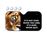 Sunshade For Car Windshield Never Quit: The Lion'S Message Of Perseverance Car Windshield Sunshade Windshield Sunshade Blackout Shade(70x130cm)