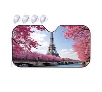 Sunshade For Car Windshield Paris In Bloom: A Springtime Eiffel Tower View Car Windshield Sunshade Sun Shade For Car Sun Shade For Car(76x140cm)