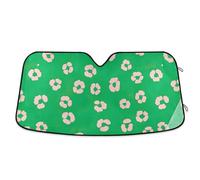 Sunshade for Car Windshield Pink Leopard Spots Vibrant Green, Foldable Car Reflector Sun Shade, Front Window Cover (53×23.5 Inch)