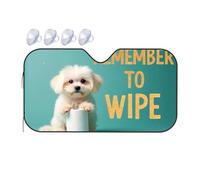 Sunshade For Car Windshield Remember To Wipe: A Cute Reminder! Car Windshield Sunshade Windshield Sunshade Blackout Shade(70x130cm)