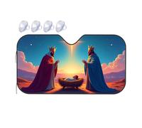 Sunshade For Car Windshield Three Wise Men Adoring The Star Of Bethlehem Car Windshield Sunshade Windshield Sunshade Blackout Shade(76x140cm)