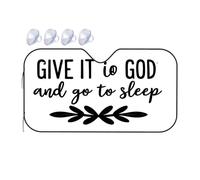 Sunshade For Car Windshield Trust In God For Peaceful Sleep Car Windshield Sunshade Sun Shade For Car Sun Shade For Car(70x130cm)