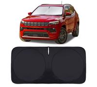 Sunshade for Jeep Compass 2017-2024 2025 Windshield Sun Shade, Custom fit Compass Front Windows Shade Cover Foldable Shield 240T Silver Sun Visor Blocks UV Rays Keep Car Cooler Accessories