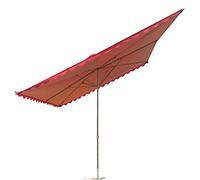 Sunshade Outdoor Folding Oblique Parasol, Large Square Sun For Shop Commercial Patio Market Pool, Inclined Umbrella, Blue, Green, X 1.5m (Red 2m*1.5m)