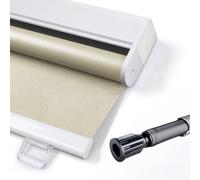 Sunshade Roller Blinds,Blackout Roller Shades for Windows,Cordless Roller Blinds Beige 60/70/80/90/100/120cm Width,Retractable Privacy Curtains,Thermal Insulated/Waterproof,W×H-110×60cm(43 * 24in)