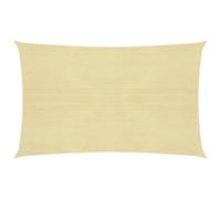 Sunshade Sail Beige 2.5x4.5m HDPE 160g/m Rectangular UV Resistant Mould Proof UV