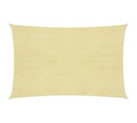 Sunshade Sail Beige 2.5x4 m HDPE 160 g/m² Rectangular UV Resistant UV90% Shield