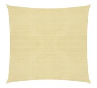 Sunshade Sail Beige 5x5 m HDPE 160 g/m² Square UV Resistant Garden Terrace Patio