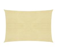 Sunshade Sail Beige 5x7 m HDPE 160g/m² Rectangular UV Shade Breathable