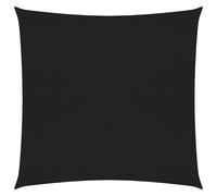 Sunshade Sail Black 2.5x3m HDPE 160g/m2 Breathable UV Proof Rectangular 4xRopes