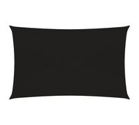 Sunshade Sail Black 2 x 4.5 m HDPE 160 g/m² Rectangular UV Resistant Breathable