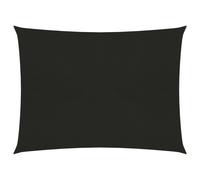 Sunshade Sail Black 3.5x4.5m HDPE 160g/m² UV Mould-Proof Breathable Ropes Fixes