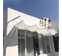 Sunshade Sail, Breathable UV Block Shade Fabric for Outdoor Patio, Pergola, U Shape Shade Cover Kit, 75% UV Protection, Retractable Awning, 1x9m/3.3x29.5ft