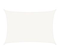 vidaXL Sunshade Sail 160 g/m² White HDPE Outdoor Canopy Garden Patio Awning