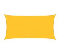 vidaXL Sunshade Sail 160 g/m² Yellow 2.5x4.5 m HDPE Patio Sunscreen Canopy