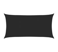 vidaXL Sunshade Sail 160 g/m虏 Black 2x4 m HDPE UK HOT