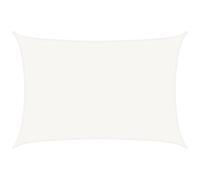 vidaXL Sunshade Sail HDPE Rectangular 4x6m White Garden Patio Awning Canopy