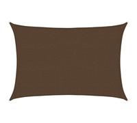 Sunshade Sail Brown 2.5x4m HDPE 160g/m² Rectangular UV Proof Breathable & Ropes