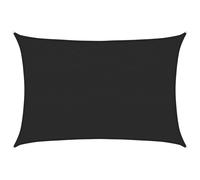 vidaXL Sunshade Sail 160 g/m² Black 2.5x3.5 m HDPE Garden Sunscreen Canopy