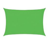 vidaXL Sunshade Sail 160 g/m² Light Green 2x3 m HDPE Garden Sunscreen Canopy