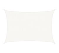 vidaXL Sunshade Sail 160 g/m² White 2.5x4 m HDPE UK