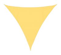 vidaXL Sunshade Sail Beige 4x4x4 m HDPE Patio Sunscreen Sail Tarp Shade Canopy