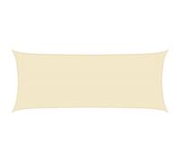 vidaXL Sunshade Sail 160 g/m虏 Cream 2x4.5 m HDPE UK HOT