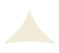 Sunshade Sail Cream 160g/m² HDPE 4.5x4.5x4.5 m UV-proof Triangular Heavy-Duty XL