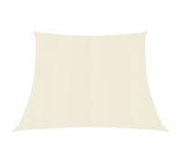 Sunshade Sail Cream HDPE Trapezium 3/4 x 2.0 m 160g/m² UV resistant breathable X