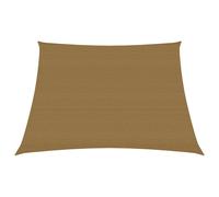 Sunshade Sail HDPE Taupe 3/4x2 m 160g/m² UV Resistant Trapezium Breathable Ropes