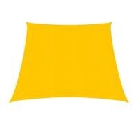 Sunshade Sail HDPE Yellow Trapezium 3/4x2 m 160g/m² UV Mould-Resistant +RopeInc.
