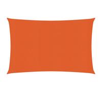 Sunshade Sail Orange 2.5x4 m HDPE 160g/m² Rectangular UV Shade Breathable Garden