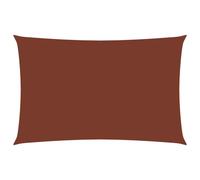 Sunshade Sail Oxford Fabric Rectangular 2.5x5 m Terracotta Berkfield Home Brown One Size