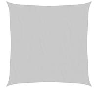 vidaXL Sun Shade Sail Awning Canopy Light Grey 7x7 m 100% Polyester Oxford