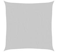 vidaXL Sun Shade Sail Awning Canopy Light Grey 4x4 m 100% Polyester Oxford