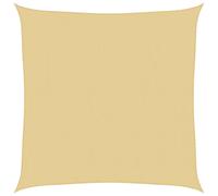 vidaXL Sun Shade Sail Awning Canopy Cover Sand 3.6x3.6 m 100% Polyester Oxford