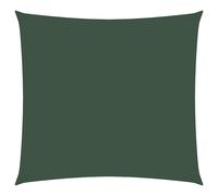 vidaXL Sunshade Sail Oxford Fabric Square 6x6 m Dark Green Patio Shade Canopy