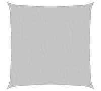 vidaXL Sun Shade Sail Awning Canopy Light Grey 3.6x3.6 m 100% Polyester Oxford