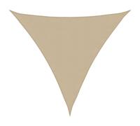 vidaXL Sunshade Sail Oxford Fabric Triangular 3.6x3.6x3.6 m Beige, Yellow
