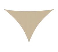vidaXL Sunshade Sail Oxford Fabric Triangular 3.5x3.5x4.9 m Cream UK HOT