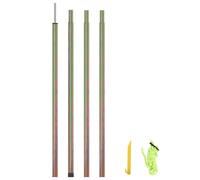 Sunshade Sail Pole 250 cm Galvanised Steel Silver Heavy Duty Garden Post Stake