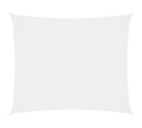 Sunshade Sail Rectangular PU Coated Oxford Fabric White 6x8m UV Water-Resistant