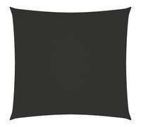 Sunshade Sail Square 4x4m PU Coated Oxford Fabric Anthracite UV Waterproof Pack.