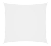 Sunshade Sail Square PU Coated Oxford Fabric 7x7 m. White Waterproof incl Ropes