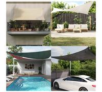Sunshade Sail Trapezium 3/4 x 2 m Brown 100% HDPE 90% UV SS corners ropes incl.