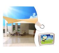 Sunshade Sail Umbrella Wind Protection Sun Square Cream 3.6m 4m 5m Outdoor