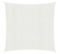 Sunshade Sail White 5x5 m 160g/m² HDPE UV Mould-Proof Square Shade Outdoor Cloth