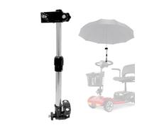 Sunshade Umbrella with Holder for Baby Stroller, Golf Cart, Bicycle - Eccentric Shaft Design, Fits for 0.78"-1.2" Handlebar (Black-A)