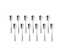 SUNSHENGEUR Coffee Spoons Set of 12, Mini Espresso Spoons, Stainless Steel, Silver, 4.3 inch-Autograph Pattern